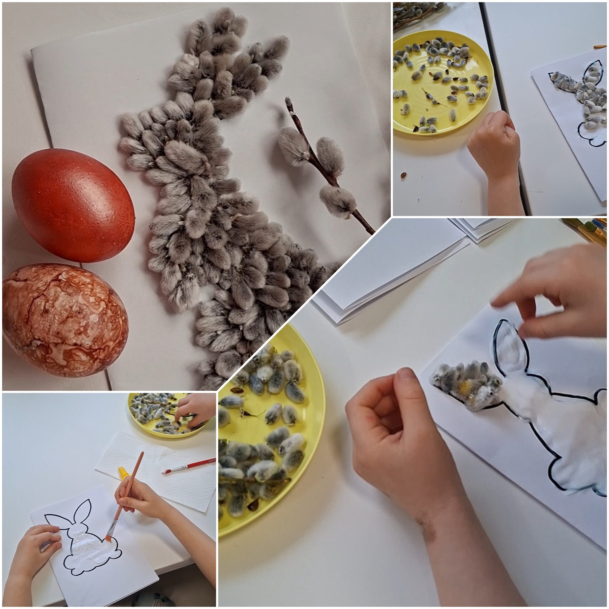 Lapsed meisterdavad pajutibudest jänkusid Feya mängutoas lihavõtteks